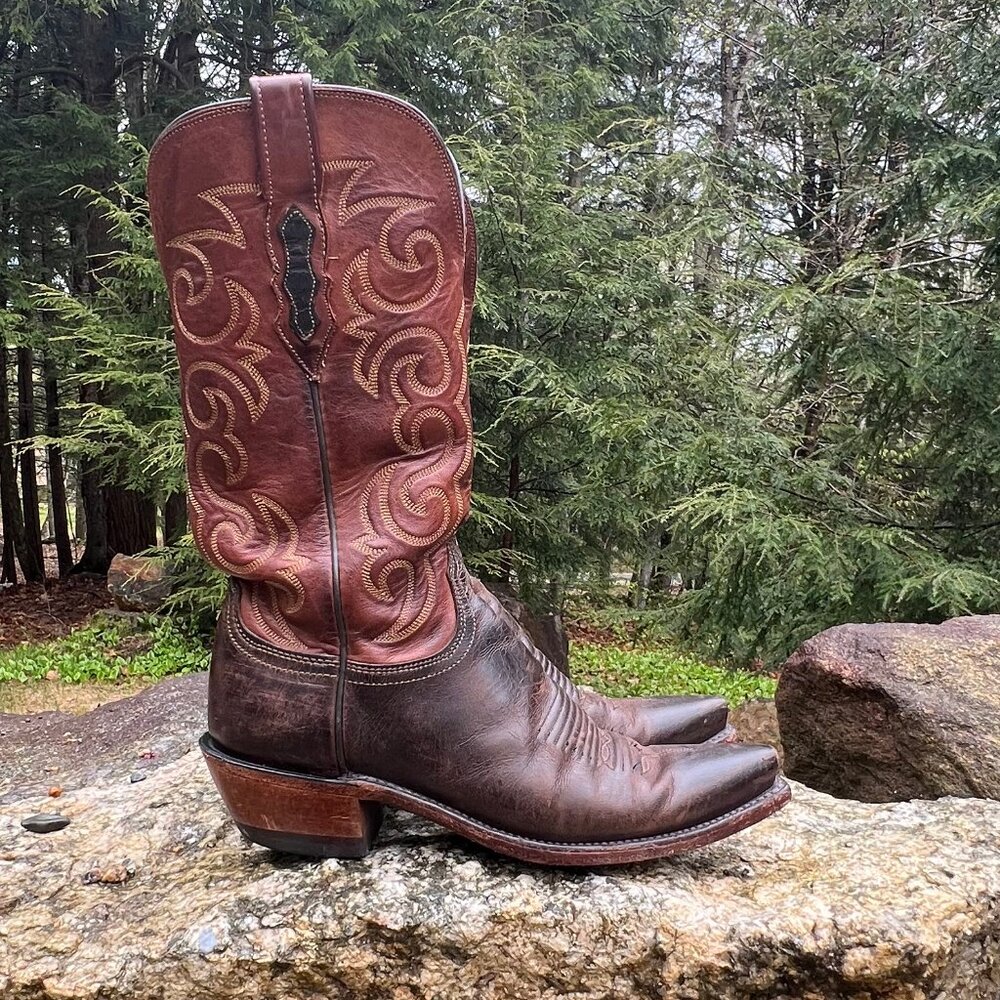 Lucchese Handmade Cowboy Boots 7 B - Picture 5 of 11